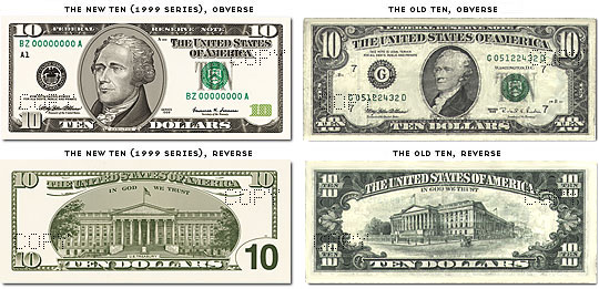 USA Banknoten: $10